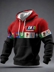 Men's 6 Nations Rugby Lover Printed Hoodie