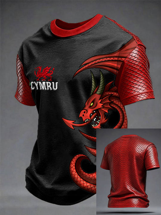 Men's Wales Welsh Lover Printed T-shirt