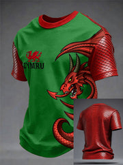 Men's Wales Welsh Lover Printed T-shirt