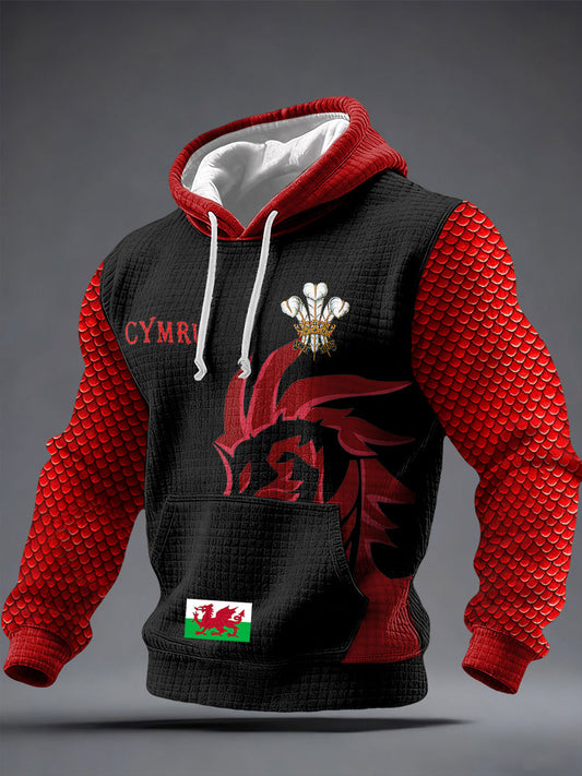 Men's Wales Welsh Lover Printed Hoodie