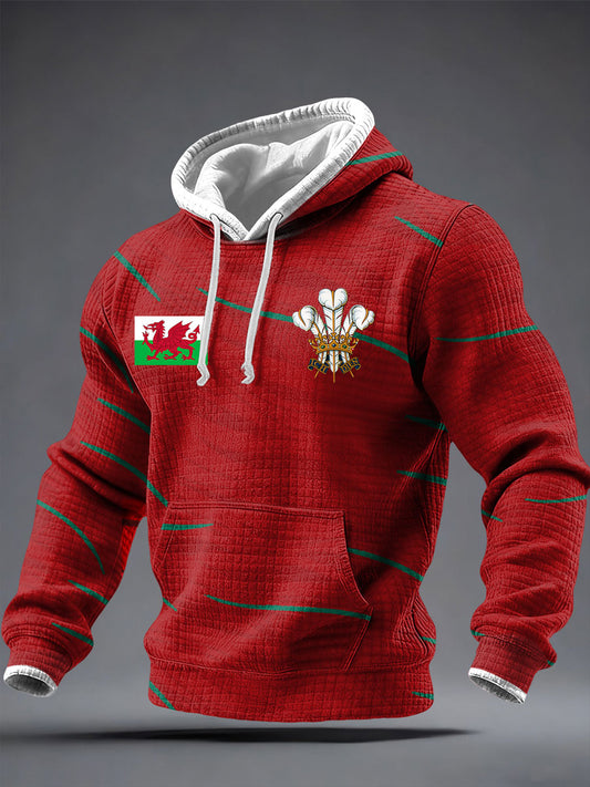 Men's Wales Welsh Lover Printed Hoodie