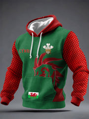 Men's Wales Welsh Lover Printed Hoodie