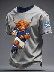 Men's Scotland Rugby Lover Printed T-shirt