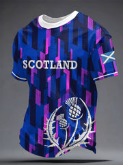 Men's Scotland Rugby Lover Printed T-shirt