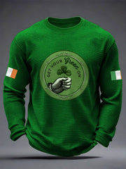 Men's Ireland Rugby Lover Printed Waffle Tops