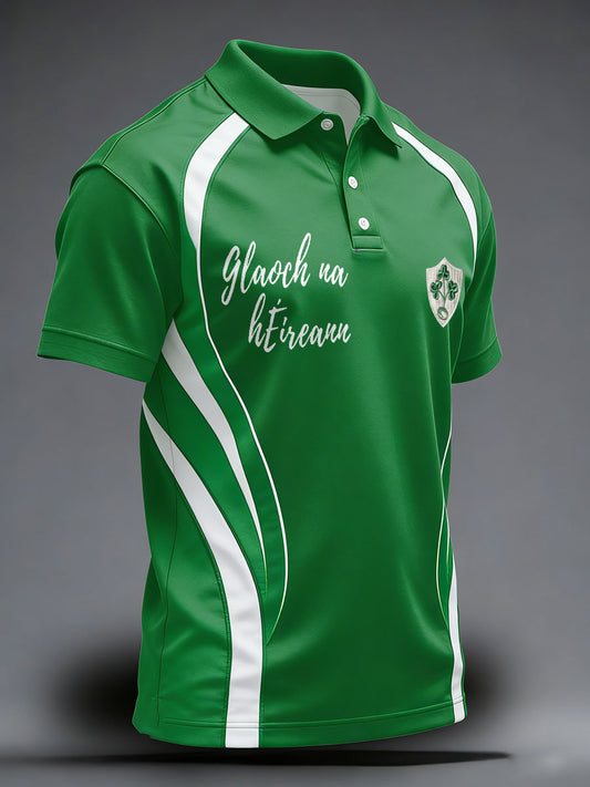 Men's Ireland Rugby Lover Printed Casual Tops