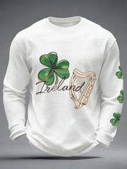 Men's Ireland Rugby Lover Printed Waffle Tops