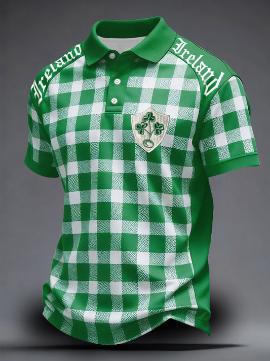 Men's Ireland Rugby Lover Printed Casual Tops