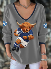 Women's Scotland Rugby Lover Printed Tops