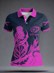 Women's Scotland Rugby Lover Printed Casual Tops