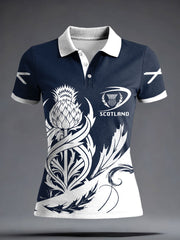 Women's Scotland Rugby Lover Printed Casual Tops