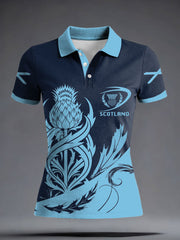 Women's Scotland Rugby Lover Printed Casual Tops
