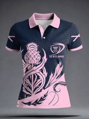 Women's Scotland Rugby Lover Printed Casual Tops