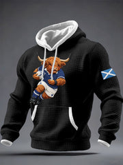 Men's Scotland Rugby Lover Printed Hoodie