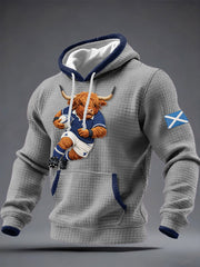 Men's Scotland Rugby Lover Printed Hoodie