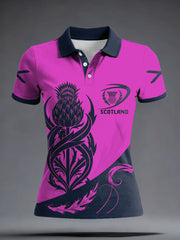 Women's Scotland Rugby Lover Printed Casual Tops