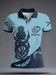 Women's Scotland Rugby Lover Printed Casual Tops