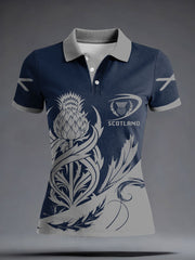 Women's Scotland Rugby Lover Printed Casual Tops