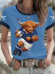 Women's Scotland Rugby Lover Printed T-shirt