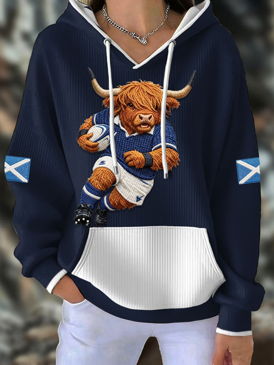 Women's Scotland Rugby Lover Printed Hoodie