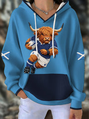 Women's Scotland Rugby Lover Printed Hoodie
