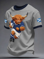 Men's Scotland Rugby Lover Printed T-shirt