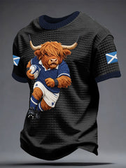Men's Scotland Rugby Lover Printed T-shirt