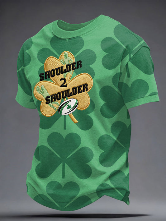 Men's Ireland Beer Rugby Lover Printed T-Shirt