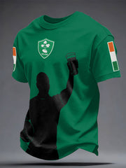 Men's Ireland Beer Rugby Lover Printed T-Shirt