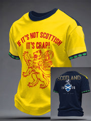Men's Scotland Football Lover Printed T-shirt