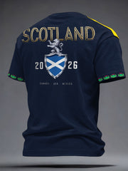 Men's Scotland Football Lover Printed T-shirt