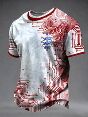 Men's UK Football Lover England Printed short sleeves t-shirt