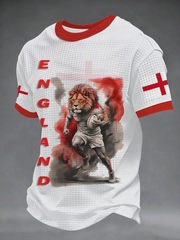 Men's England Rugby Lover Printed short sleeves t-shirt