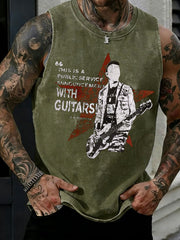 Men's UK Music Lover Printed Tank Tops