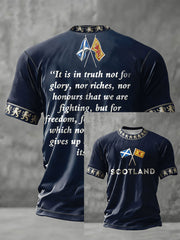 Men's Scotland Football Lover Printed T-shirt