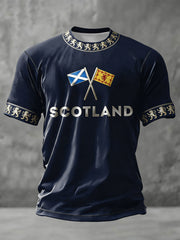 Men's Scotland Football Lover Printed T-shirt