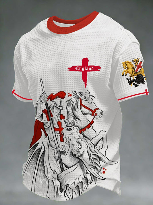 Men's St George's Day Waffle Short Sleeve Tee