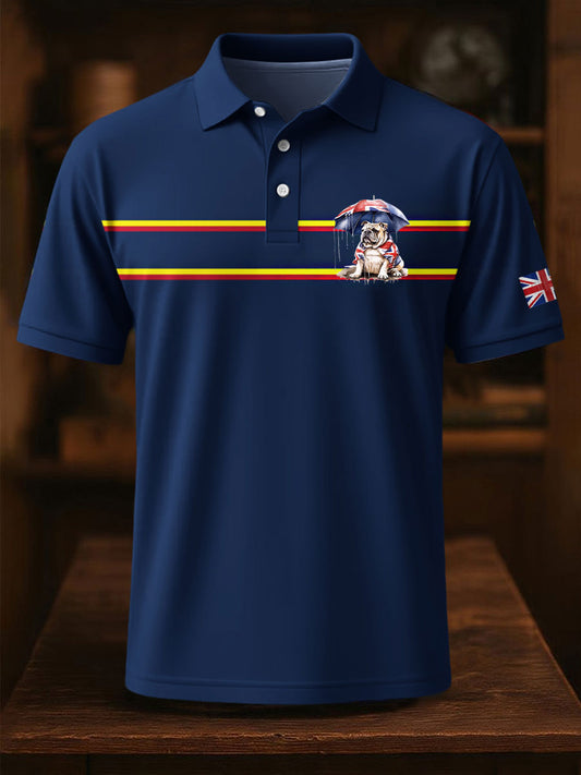 Men's Vintage England Flag Casual Shirt