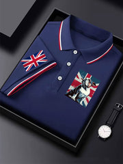 Men's Vintage England Flag Casual Shirt