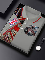 Men's Vintage England Flag Casual Shirt