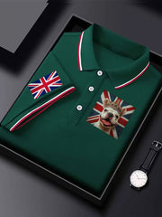 Men's Vintage England Flag Casual Shirt