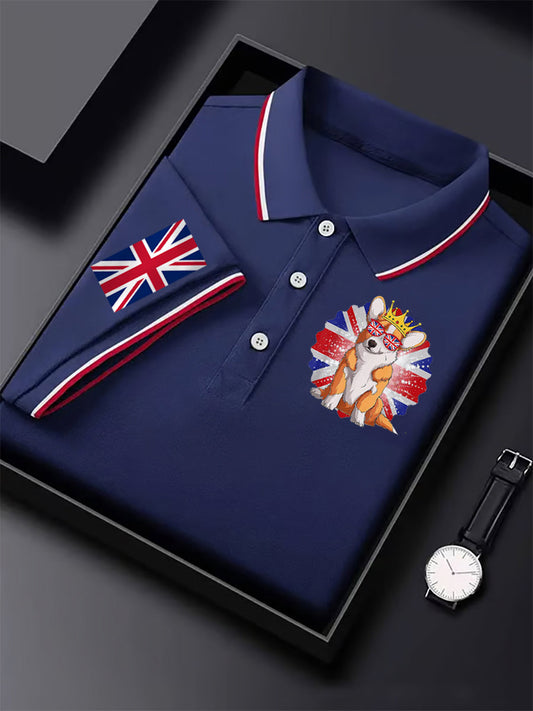 Men's Vintage British Corgi Casual Shirt