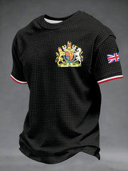 Men's UK Printed Waffle Short Sleeve