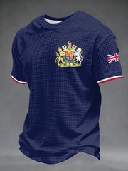 Men's UK Printed Waffle Short Sleeve