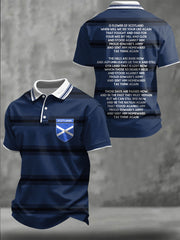 Men's Scotland Football Lover   Printed Casual Tops