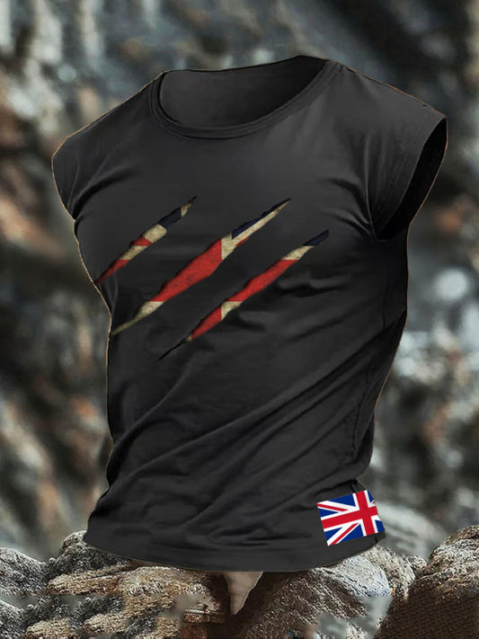 Men's UK Flag Printed Vests