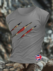 Men's UK Flag Printed Vests
