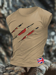 Men's UK Flag Printed Vests