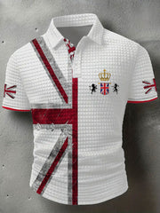 Men's UK Flag Printed Casual Tops