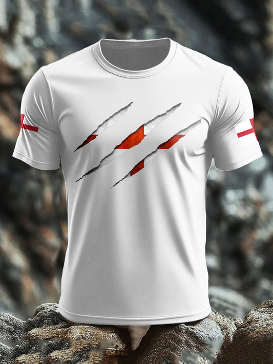 Men's England UK Flag Printed T-shirt
